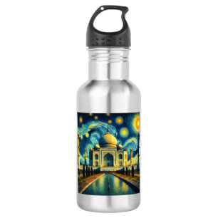 Botella De Agua Taj Mahal India Starry Night