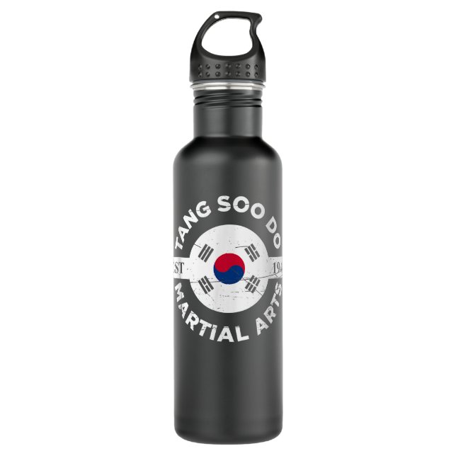Botella De Agua Tang Soo Do Martial Arts South Korea Karate (Anverso)