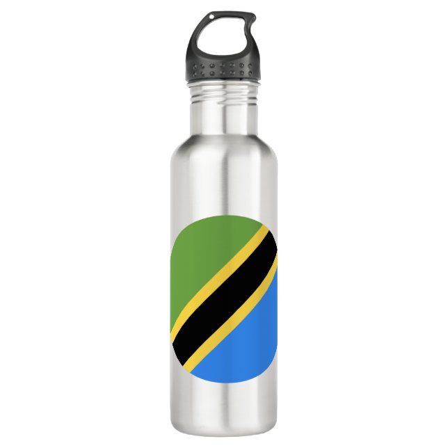Botella De Agua Tanzania Flag (Anverso)