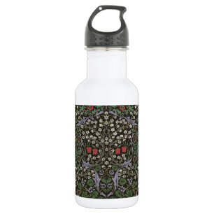 Botella De Agua Tapiz floral de Blackthorn de William Morris