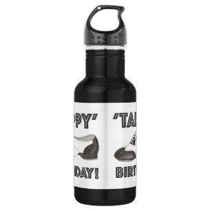 Botella De Agua Tappy Birthday Black Tap Dance Teacher Shoes
