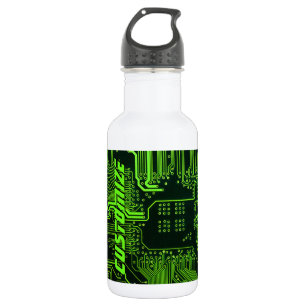 Botella De Agua Tarjeta de circuito electrónico verde del Personal