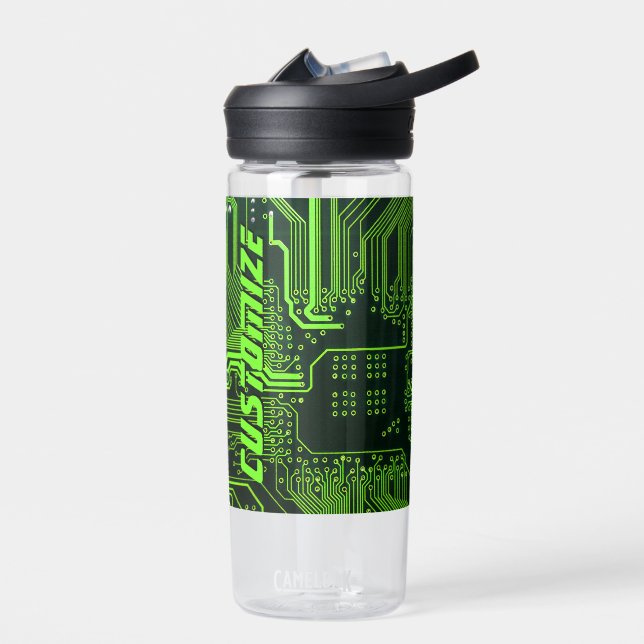 Botella De Agua Tarjeta de circuito electrónico verde del Personal (Izquierdo)