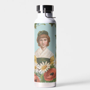 Botella De Agua Tarjeta de San Valentín alemana retro kitsch, 1884