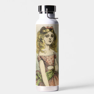 Botella De Agua Tarjeta del Día de San Valentín Romántico Retro, s