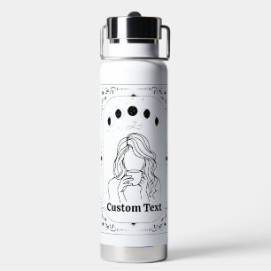 Botella De Agua Tarot Astrología Fortuna Signo Zodiacal Mágico Per