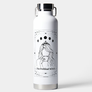 Botella De Agua Tarot Personalizado Bruja Feminista Locura Polític