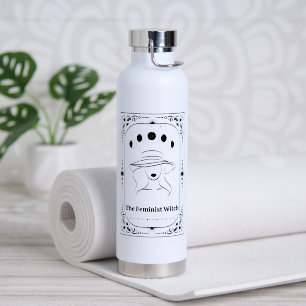 Botella De Agua Tarot Personalizado Luna Feminista Zodiaco Celesti