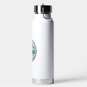 Botella De Agua Tarta de Unicornio Confeti Unicornios POD Lista Ar