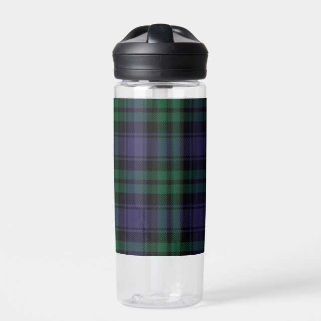 Botella De Agua Tartan Black Watch, Cuadros (Delante)