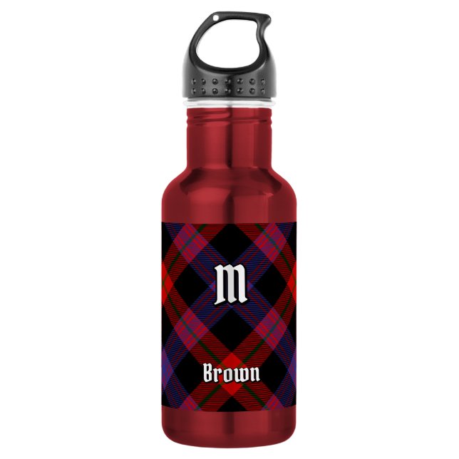 Botella De Agua Tartan del Clan Brown (Anverso)