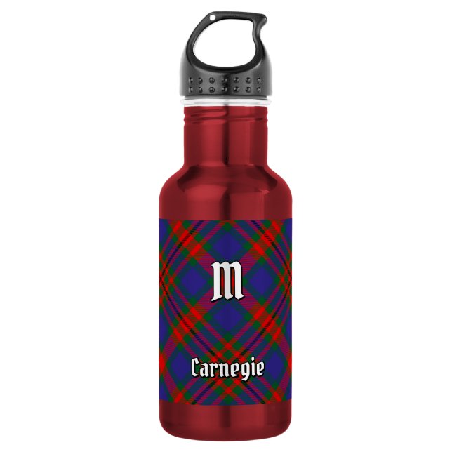 Botella De Agua Tartan del clan Carnegie (Anverso)