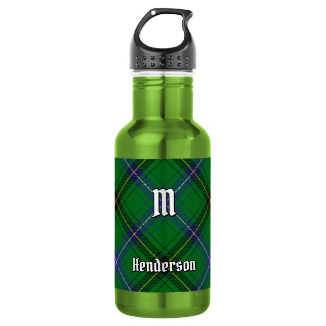 Botella De Agua Tartan del Clan Henderson (Anverso)