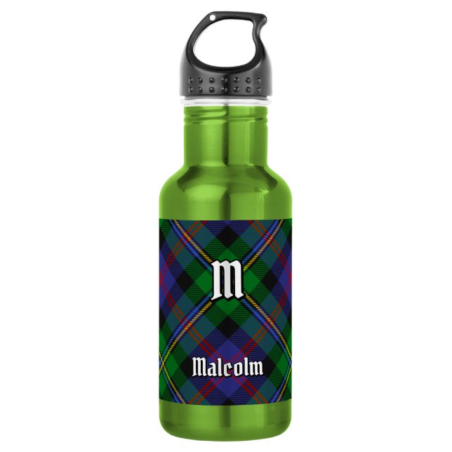 Botella De Agua Tartan del Clan Malcolm (Anverso)