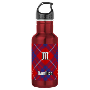 Botella De Agua Tartan Rojo Clan Hamilton