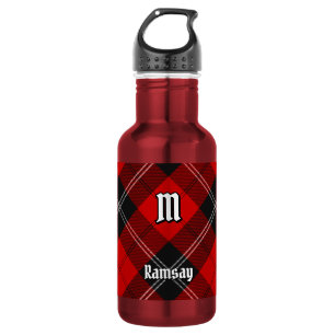 Botella De Agua Tartan Rojo Clan Ramsay