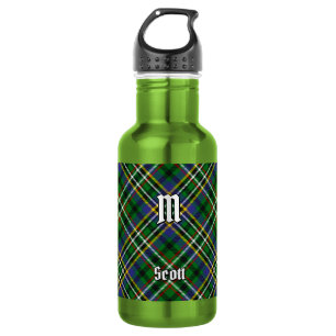 Botella De Agua Tartan verde del clan Scott
