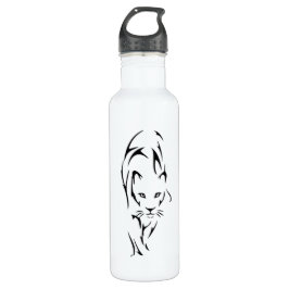 Botella De Agua Tatuaje de silueta de leona