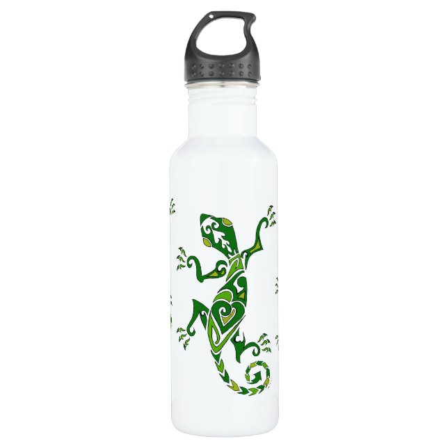 Botella De Agua Tatuaje del lagarto (Anverso)