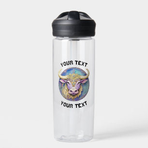 Botella De Agua Taurus Zodiac personalizado