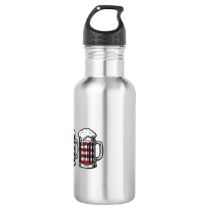 Botella De Agua Tazas de cerveza patrióticas Diseño de camiseta ve