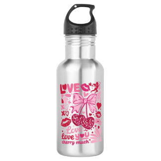 Botella De Agua te amo te amo mucho cereza
