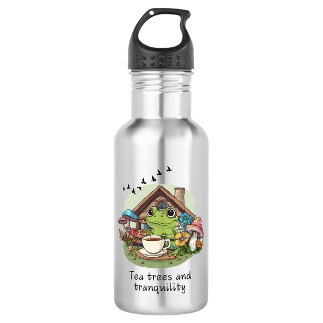 Botella De Agua Té, árboles y tranquilidad (Anverso)
