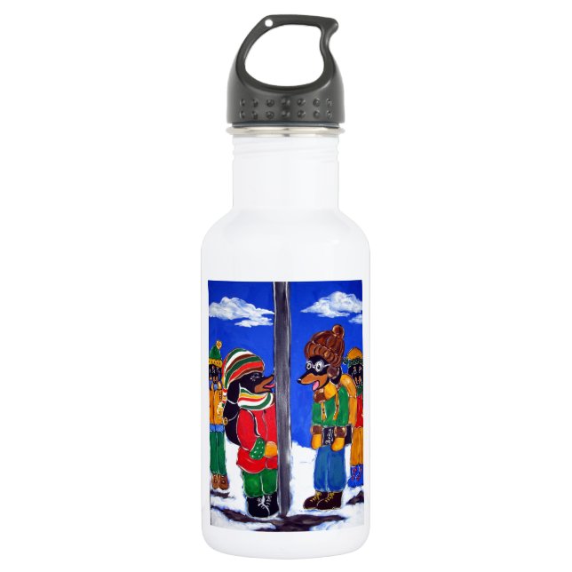 BOTELLA DE AGUA "TE DESAFÍO TRIPLE DOXIE" (Anverso)