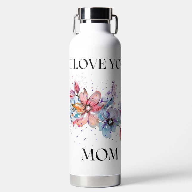 Botella De Agua Te quiero mamá (Delantero)