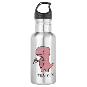 Botella De Agua Tea-Rex, Dinosaurio Lindo , T-rex Divertido