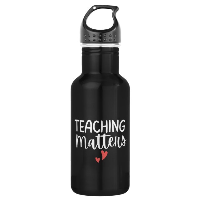 Botella De Agua 'Teaching Matters' Teacher Appreciation Gift (Anverso)