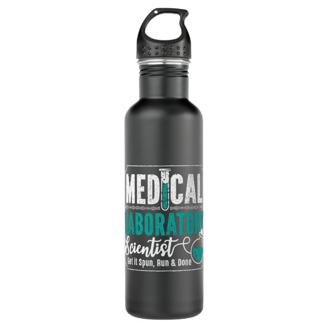 Botella De Agua Técnico de Laboratorio Médico Científico Técnico d (Anverso)