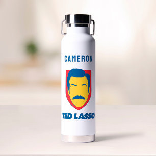 Botella De Agua Ted Lasso   Icono de cara   Añadir su nombre