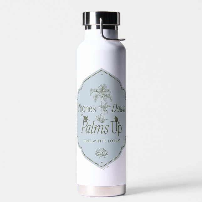 Botella De Agua Teléfonos abajo, palmas arriba - El Lotus blanco (Izquierdo)