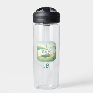 Botella De Agua Tema de Golf Monograma Par-Tee
