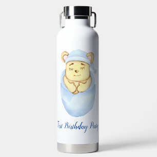 Botella De Agua Tema de oso lindo Cumpleaños niño