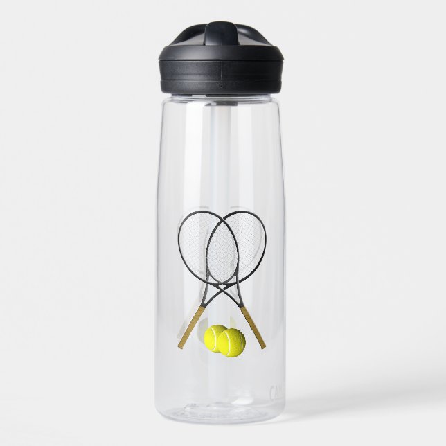 Botella De Agua Tema deportivo del Doubles Tennis (Delante)