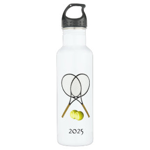 Botella De Agua Tema deportivo del Doubles Tennis