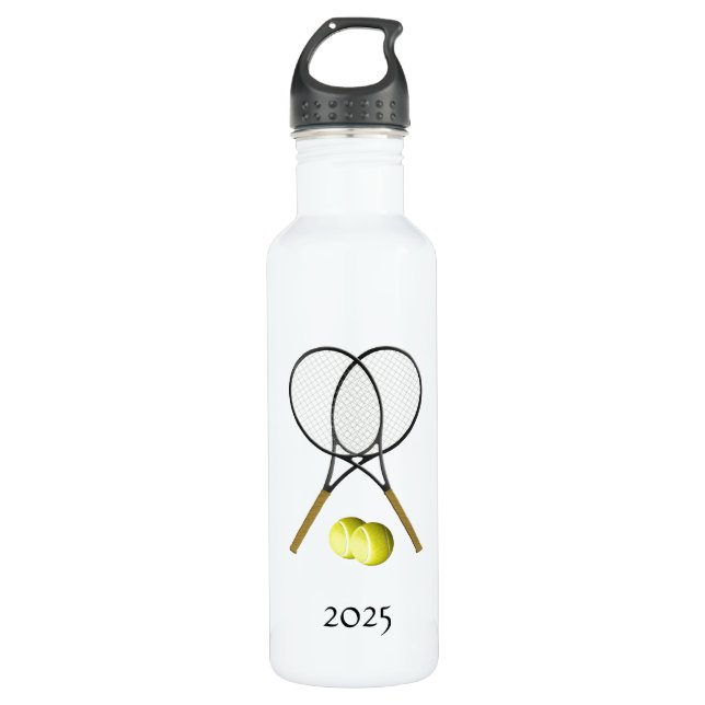 Botella De Agua Tema deportivo del Doubles Tennis (Anverso)
