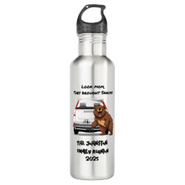 Botella De Agua Tema humorístico de acampada personalizado