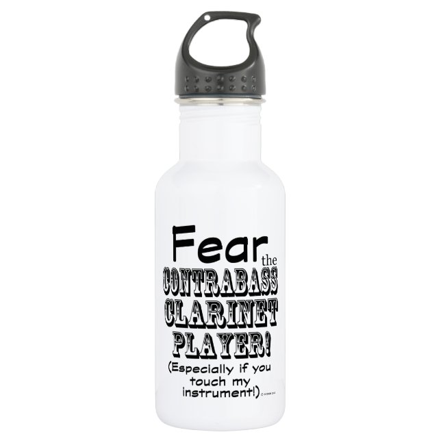 Botella De Agua Temer Al Contrabass Clarinet Player (Anverso)