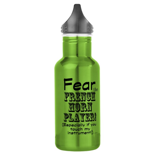 Botella De Agua Temer Al Jugador Francés Del Cuerno (Izquierda)