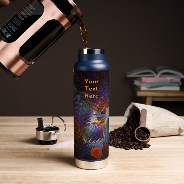 Botella De Agua Templo del Sol (Café (girado))