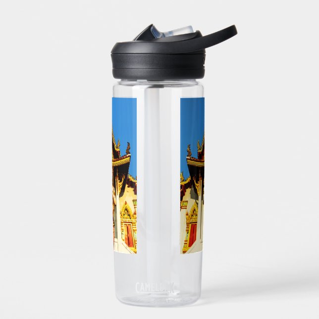 Botella De Agua Templo Tailandés Y Buda 1102 (Izquierdo)