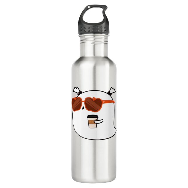 Botella De Agua Temporada de fantasía linda fantasma clásica camis (Anverso)