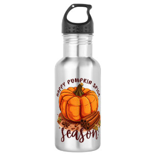 Botella De Agua Temporada feliz de las especias de calabaza - Cosm