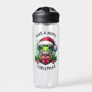 Botella De Agua Tenga una Navidad Saltarina Pun de Rana