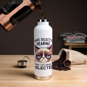 Botella De Agua Tengo Audición Selectiva Regalo Divertido para Ama