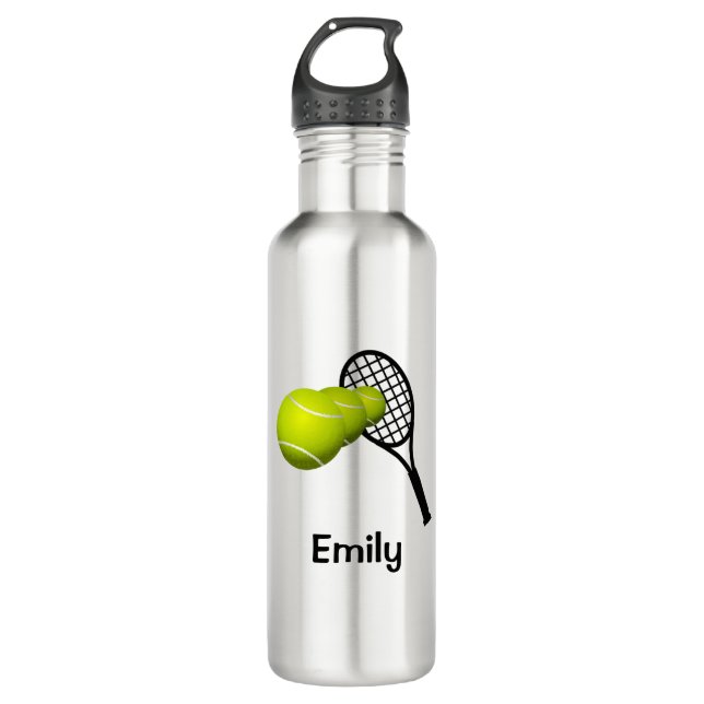 Botella De Agua Tenis inoxidable personalizado (Anverso)