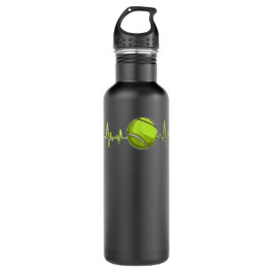 Botella De Agua Tennis Heartbeat Love Heart Player Fan Lover